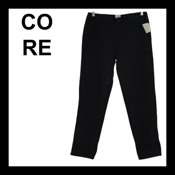 NWT CORE LIFE Gorpcore Black regular waist straight cropped leg cargo pa… - Picture 1 of 12